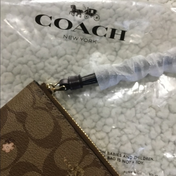 Coach Wristlet With Butterfly Print - Picture 7 of 10